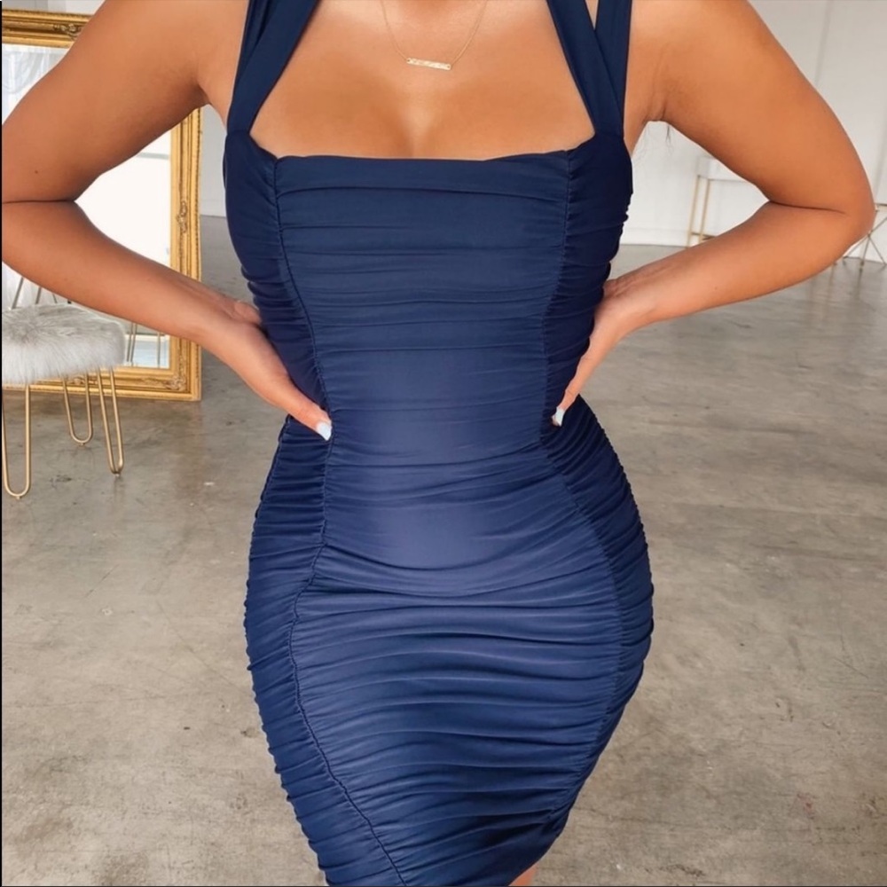 Blue tiger mist dress navy - Size M